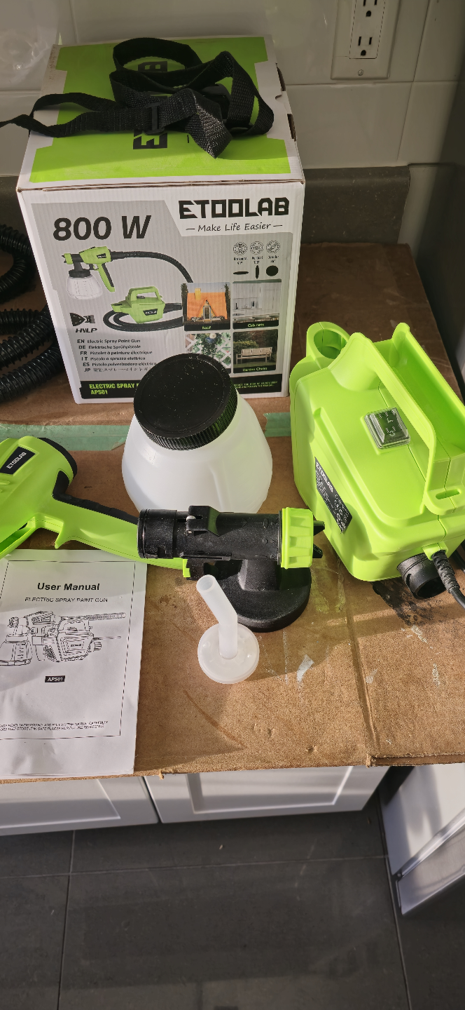 ETOOLAB 800W Electric Spray Paint Gun AP501 - photo 3