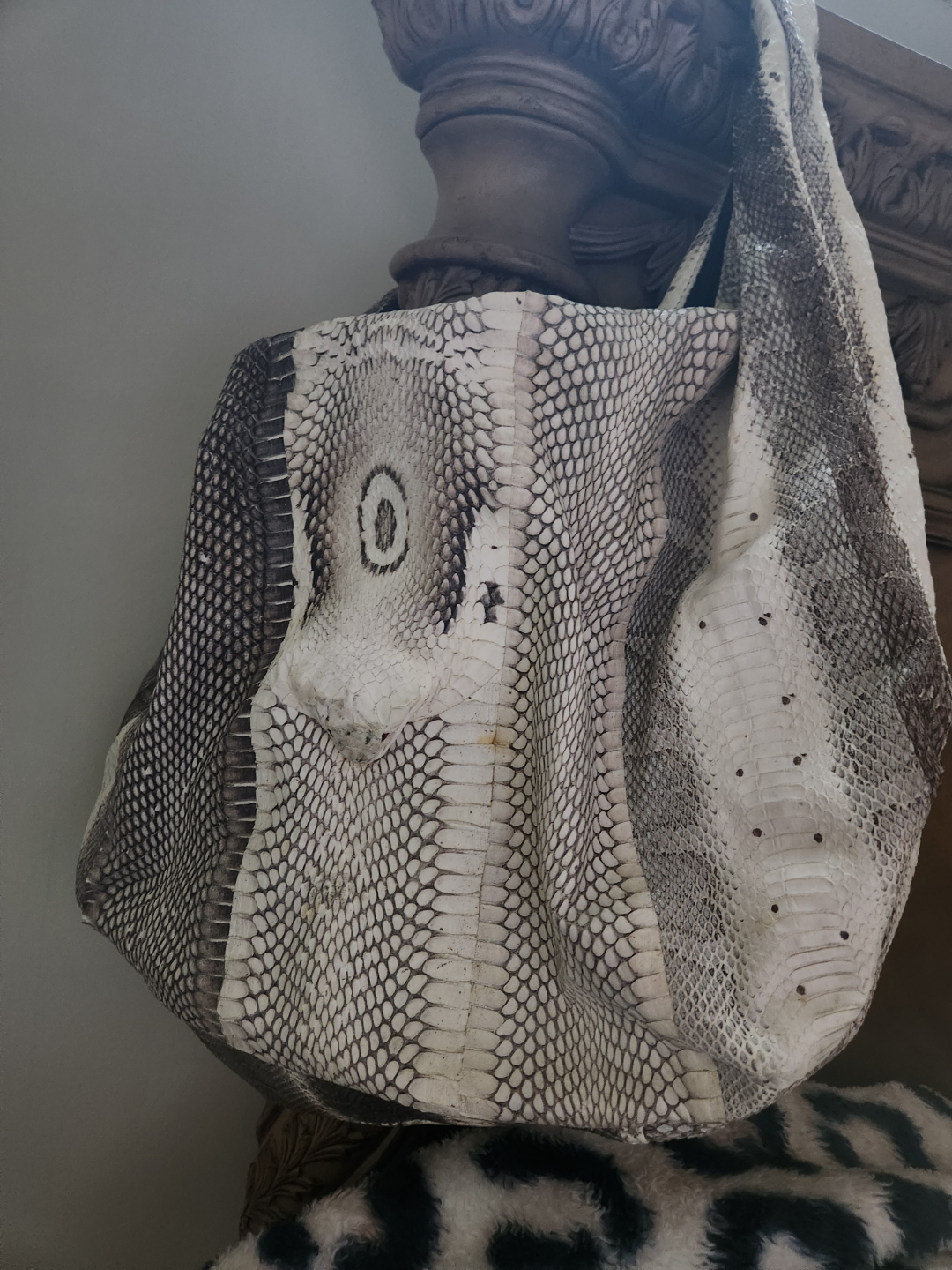 Genuine Cobra Snakeskin Handbag . Certificate of Authenticity . - photo 5