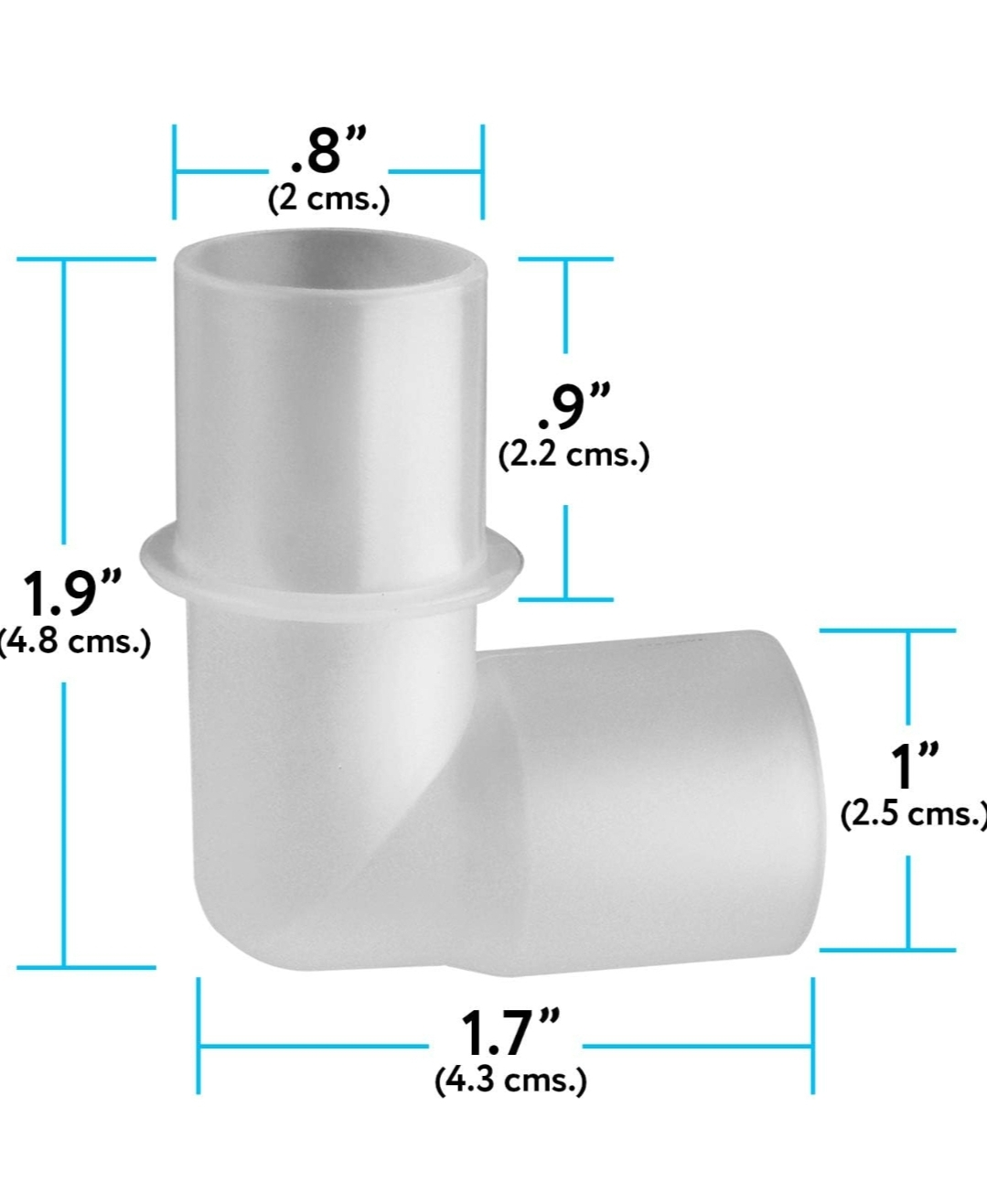 AIR10 Tubing Elbow - CPAP Tubing Connector. Brand New - photo 3