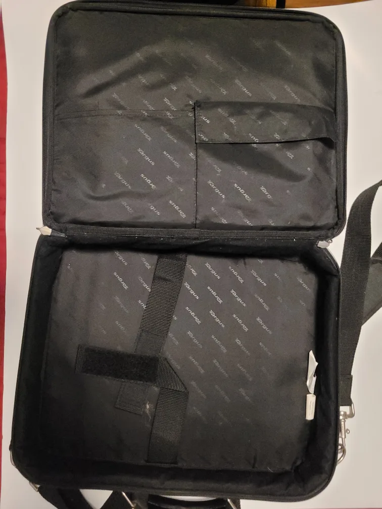 💚Black Laptop Bag with Shoulder Strap image indicator(5)