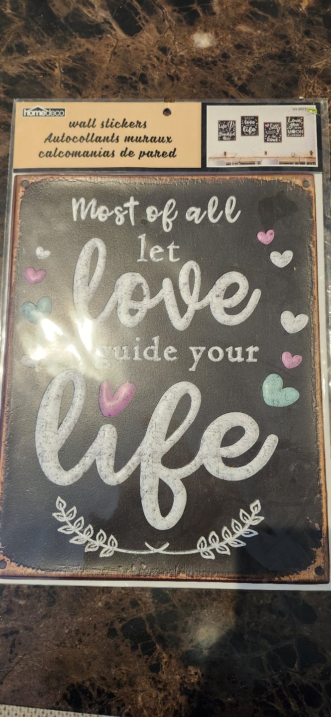 Home Decor Wall Stickers - Most of all, Let Love Guide Your Life