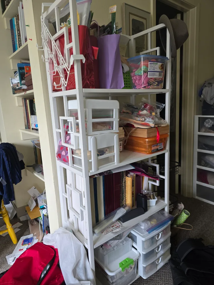 💚1 White Corner Shelf & 1 Rectangular Shelf Organizers image indicator(2)