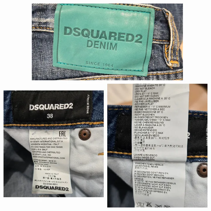 Women's Dsquared2 Hockney Jeans Size 2-4/24-25 image indicator(10)