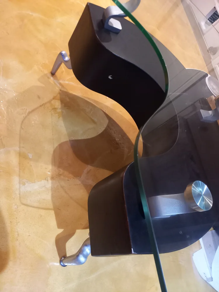 Centre Table Glass and wood image indicator(3)