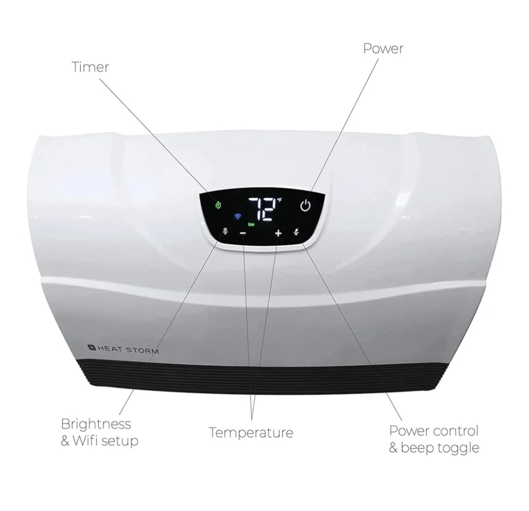 Heat Storm HS-1500-PHX-WIFI Infrared Heater - photo 2