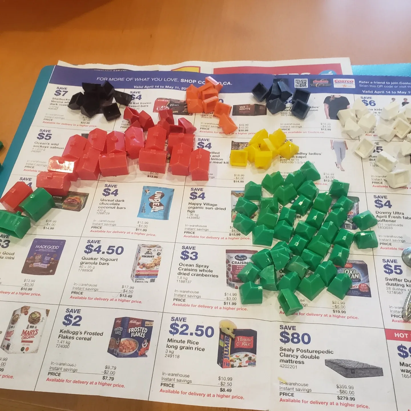 Vintage Monopoly Game Replacement Houses - Green, Red, & More! image indicator(5)