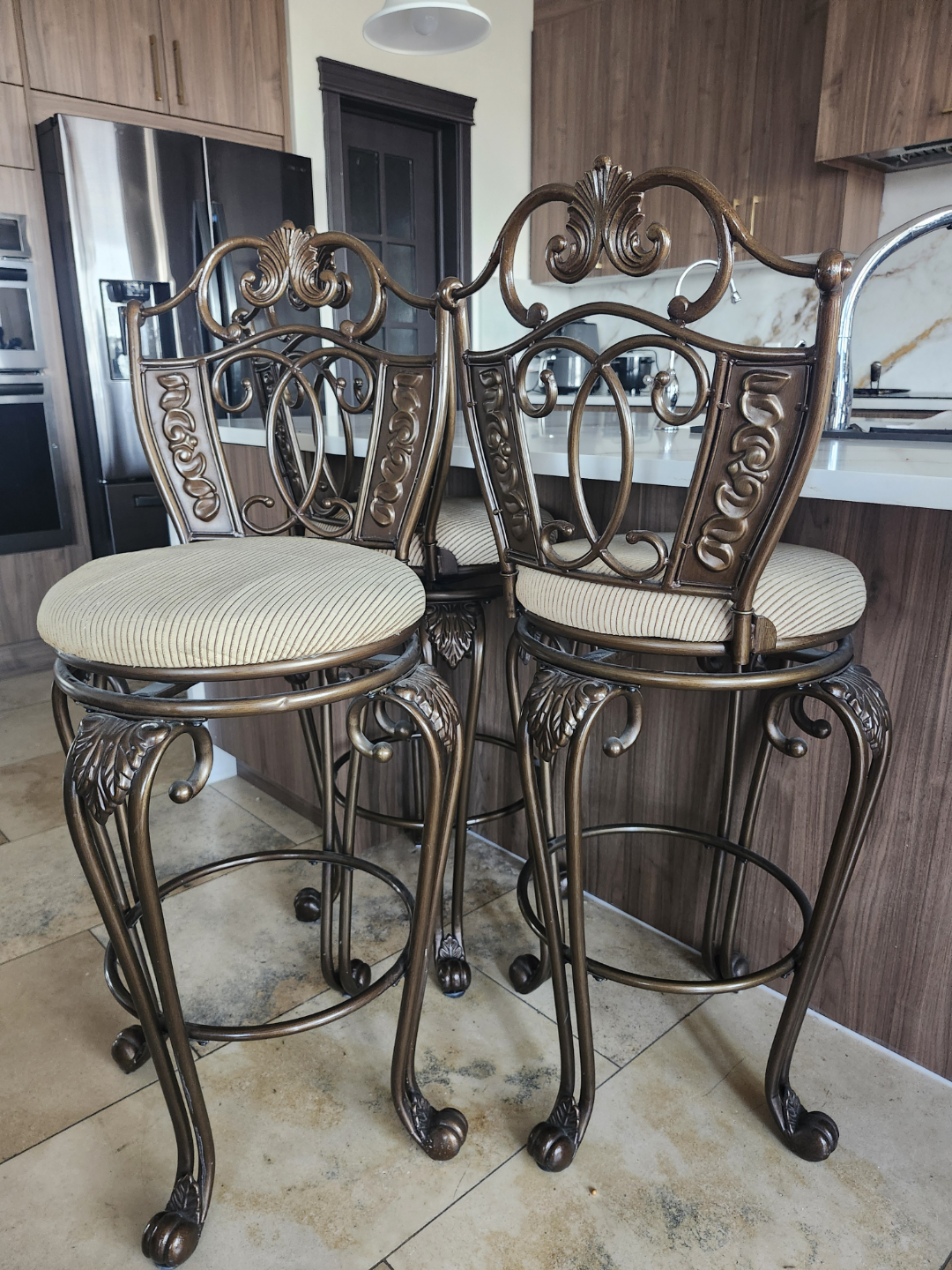 Vintage Metal Bar Stools