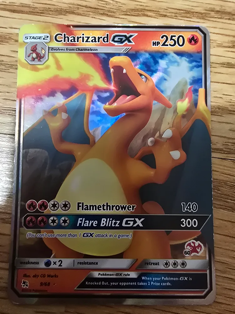 Charizard GX Pokemon Card 9/68 thumbnail