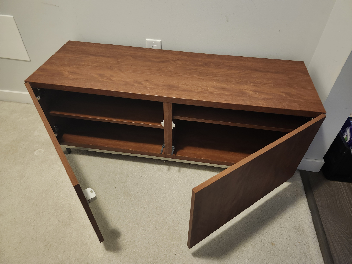 Brown Wooden TV stand / media console - photo 3