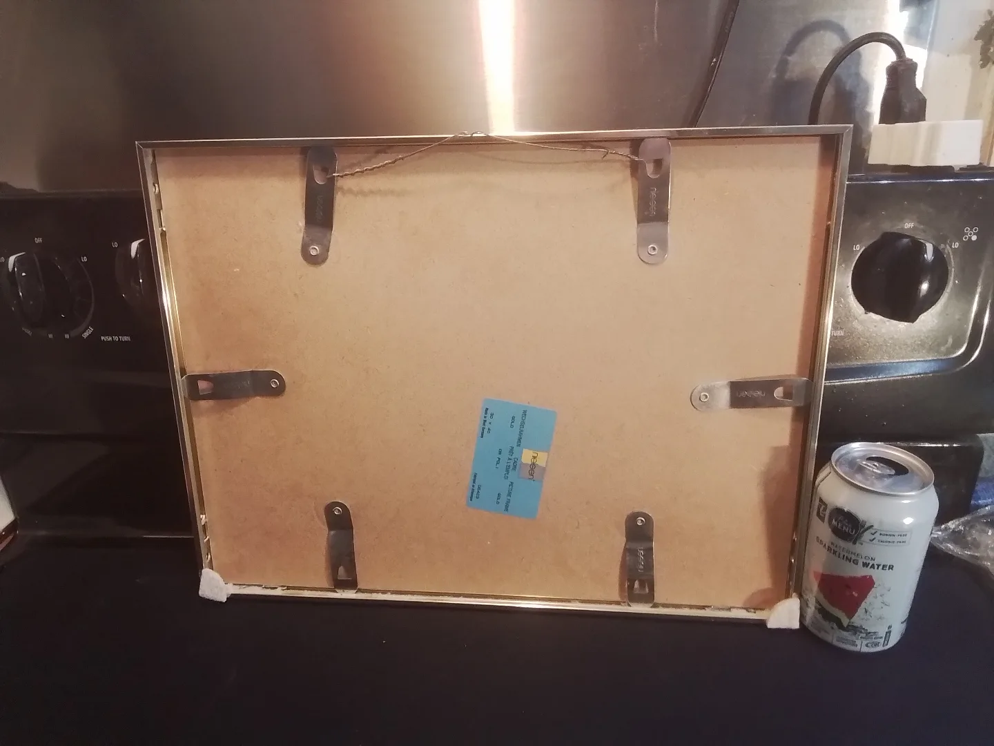 Framed Watercolor Painting of Coastal Village image indicator(6)