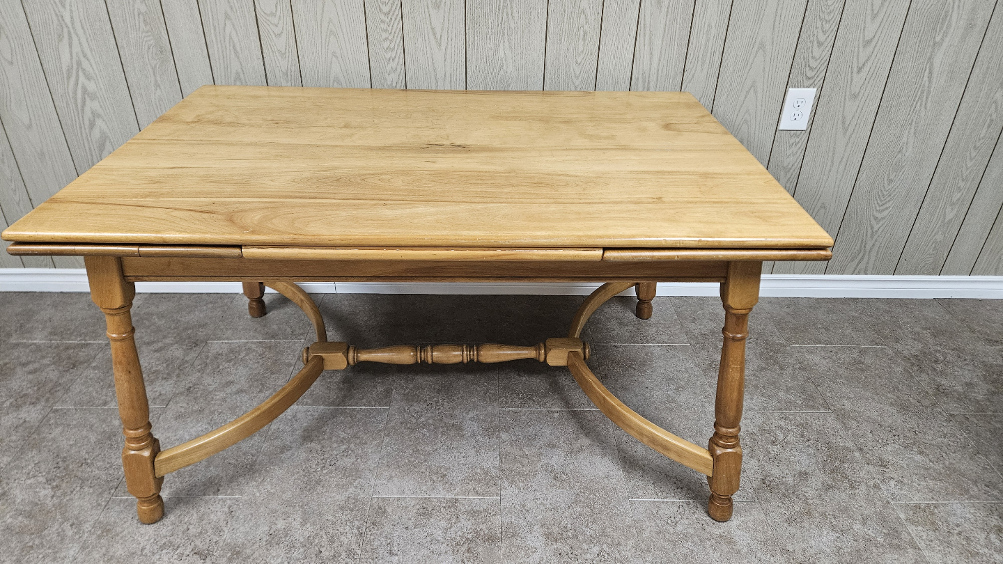 Wooden dining table