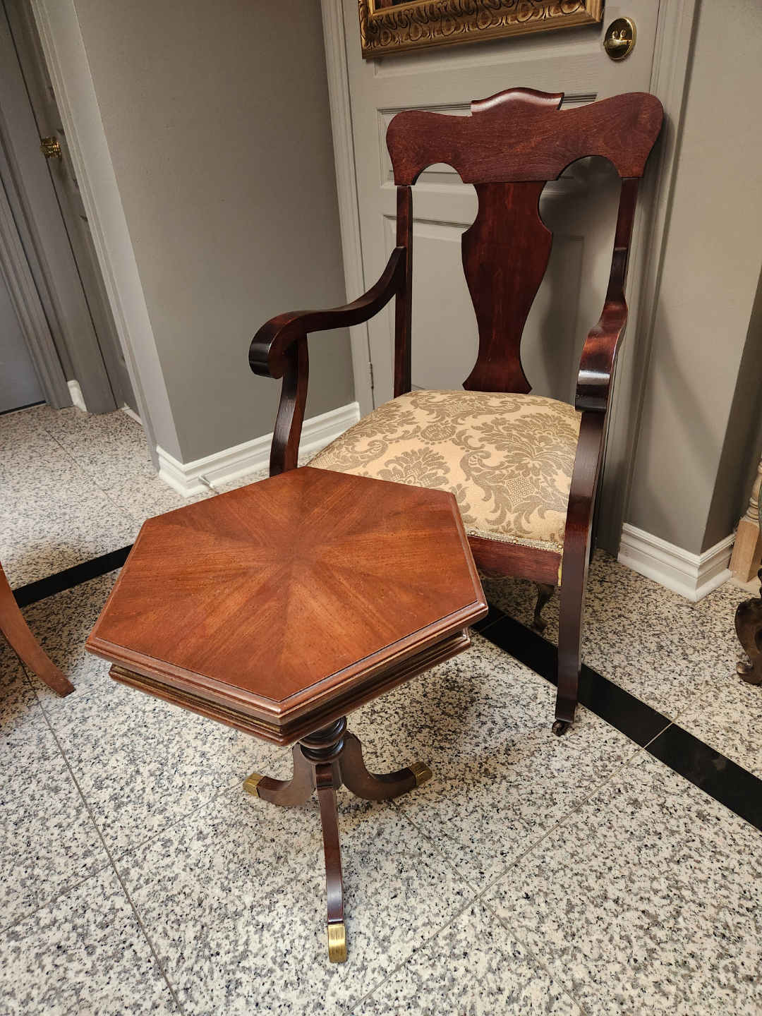 antique side and coffee table - photo 2