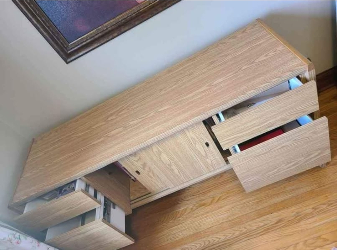 Storage Cabinet or Media Console with 4 Drawers - photo 2