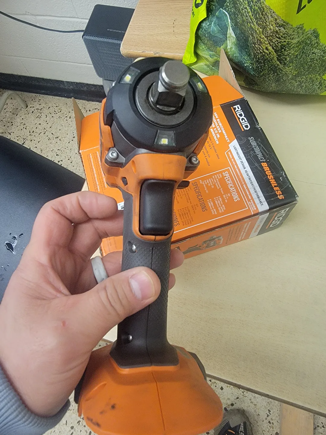 RIDGID 18V 1/2" stubby Subcompact Brushless Impact Wrench image indicator(5)