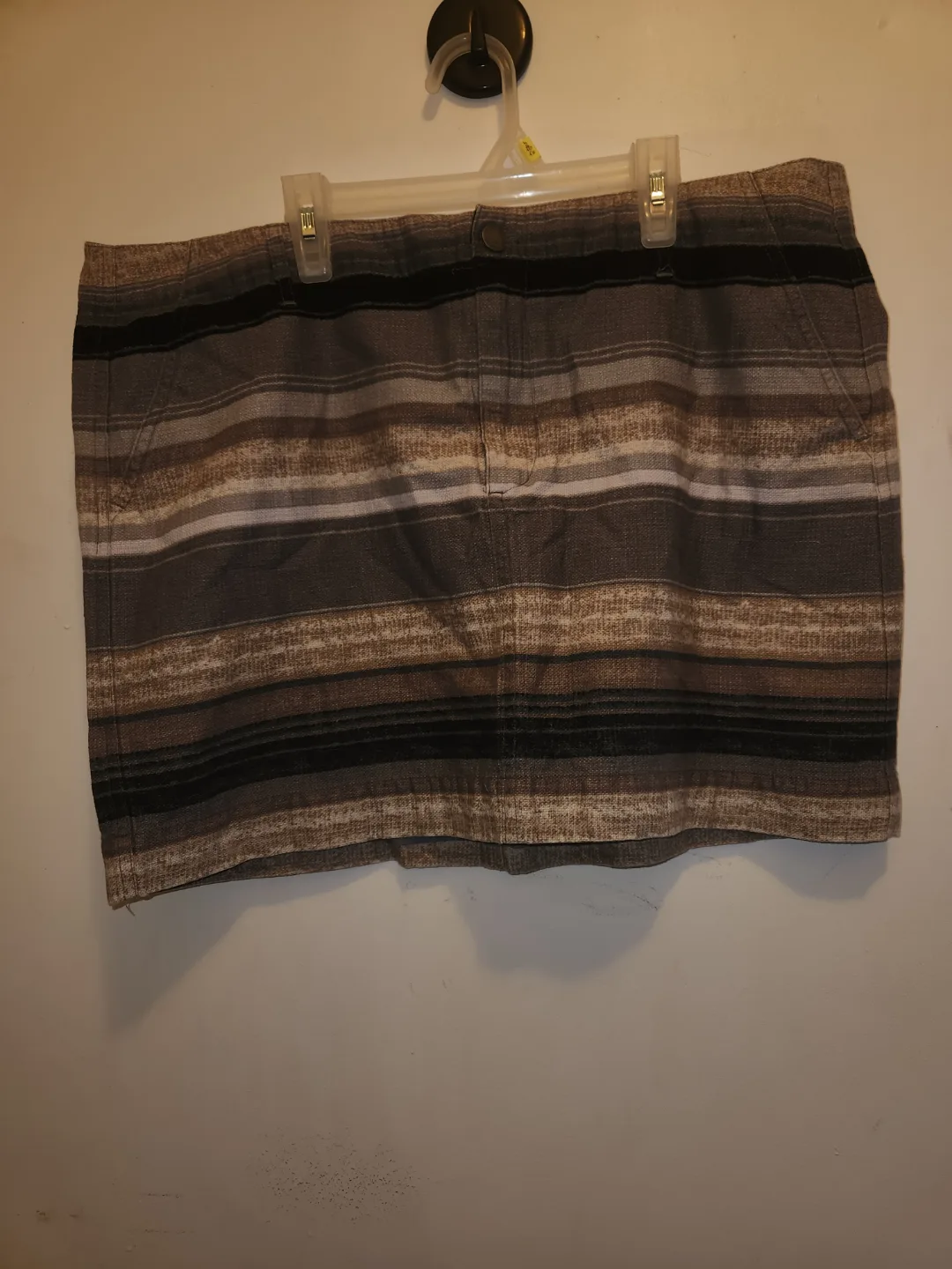 Women's Striped Mini Skirt Size 1X thumbnail