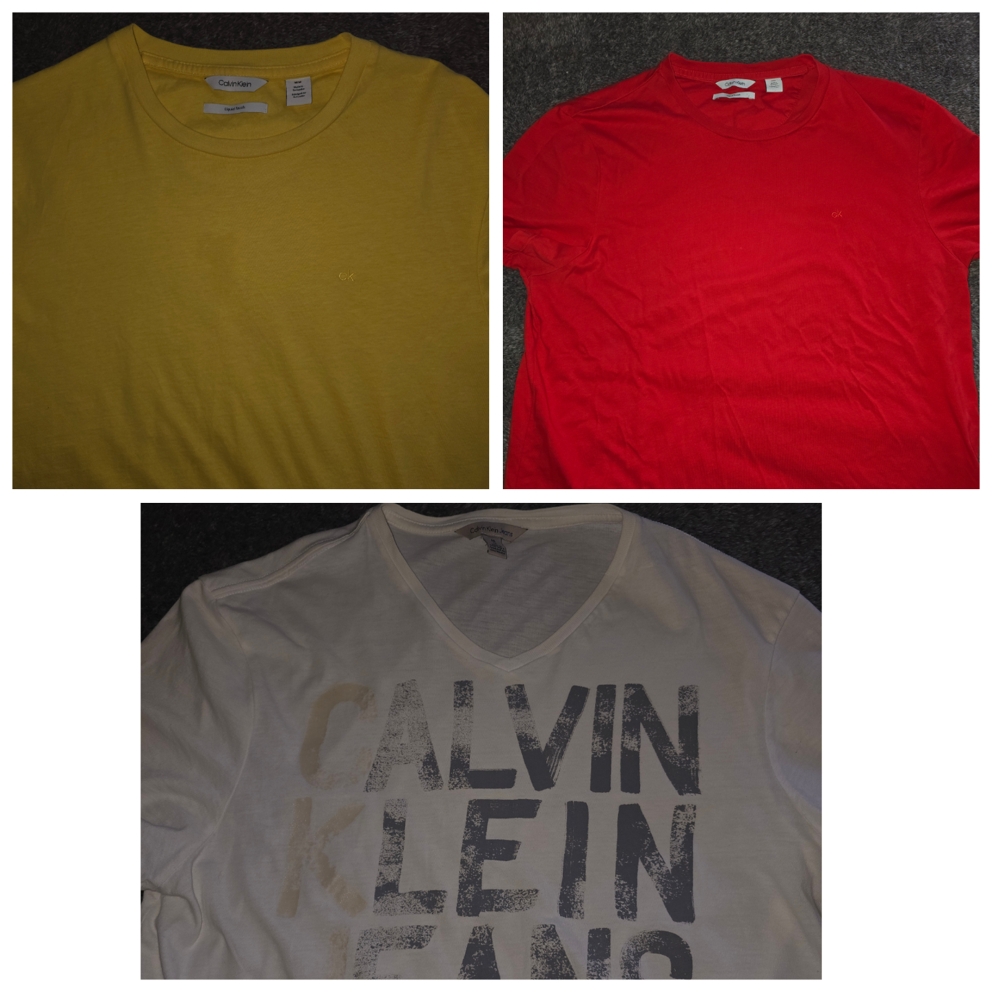 Three Calvin Klein Men's T-Shirts