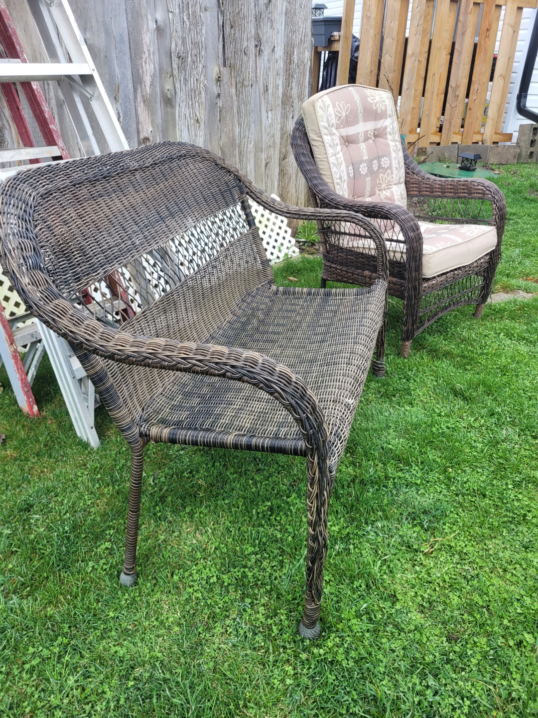 Wicker Patio Set - Loveseat and Armchair - photo 2