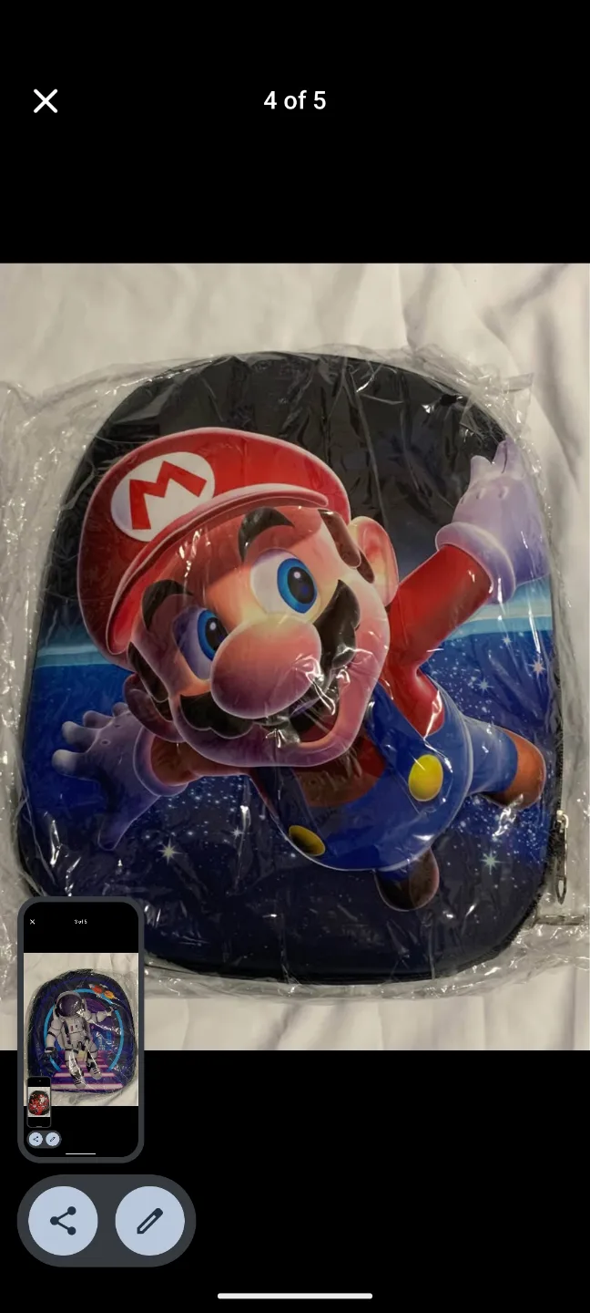 Kids' Backpacks - Mario, Iron Man, Astronaut Designs image indicator(2)