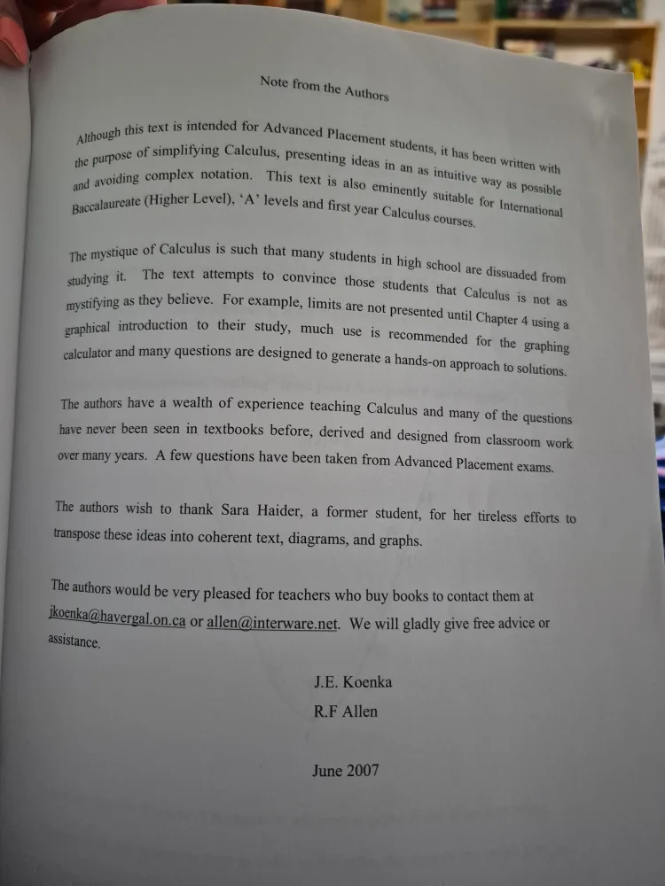 Advanced Placement Calculus Textbook 💚 image indicator(2)