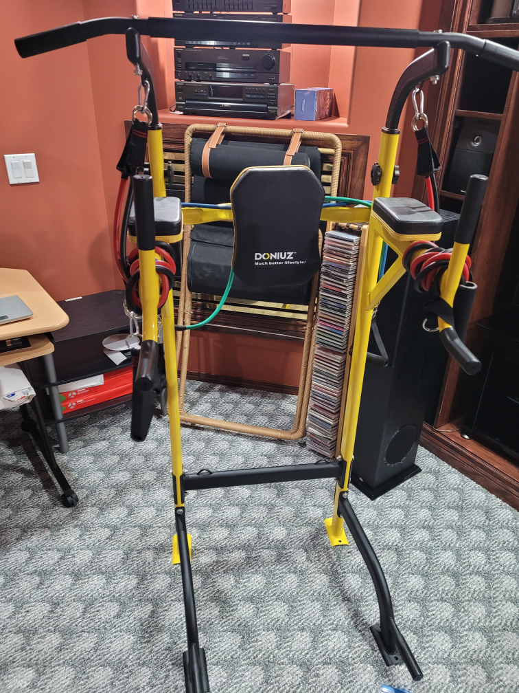 DONIUZ Pull-up Station with Resistance Bands