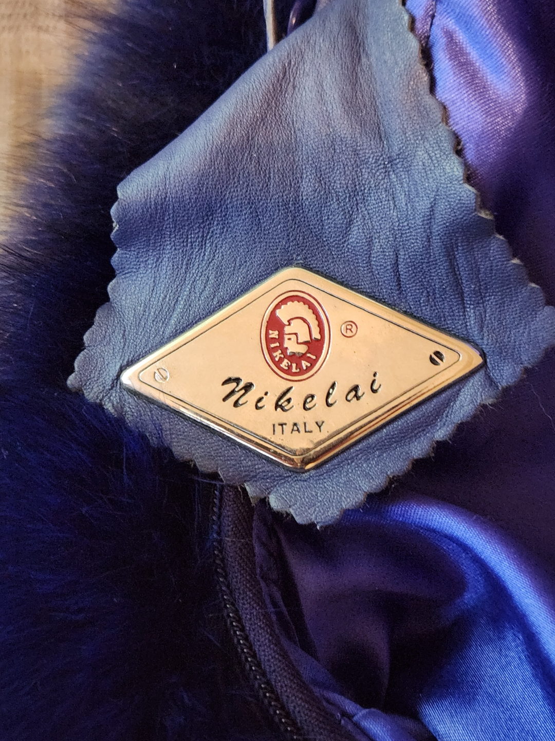 Italian Leather Coat with Fox Fur Trim - photo 2