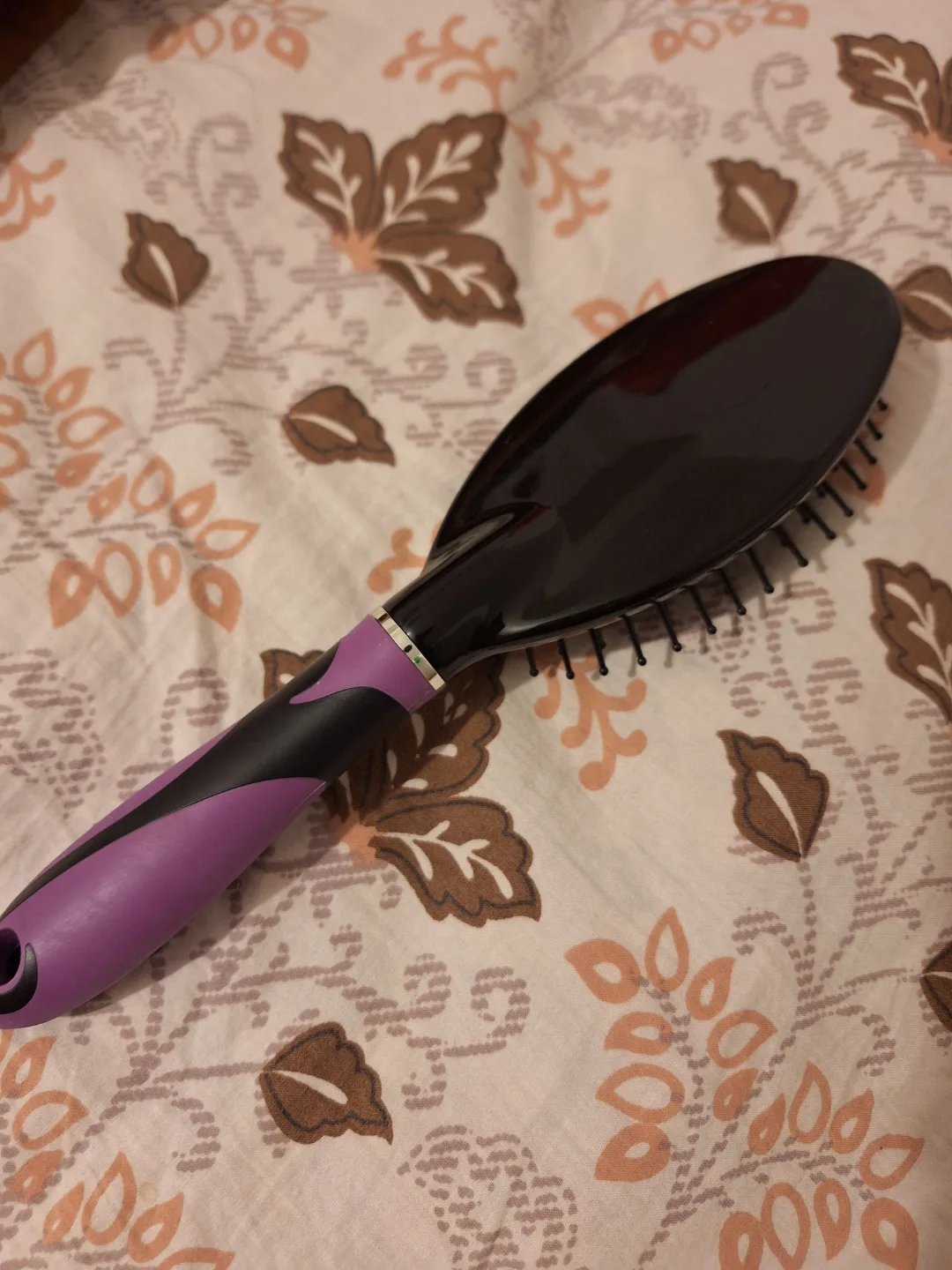 Purple and Black Paddle Hair Brush image indicator(4)