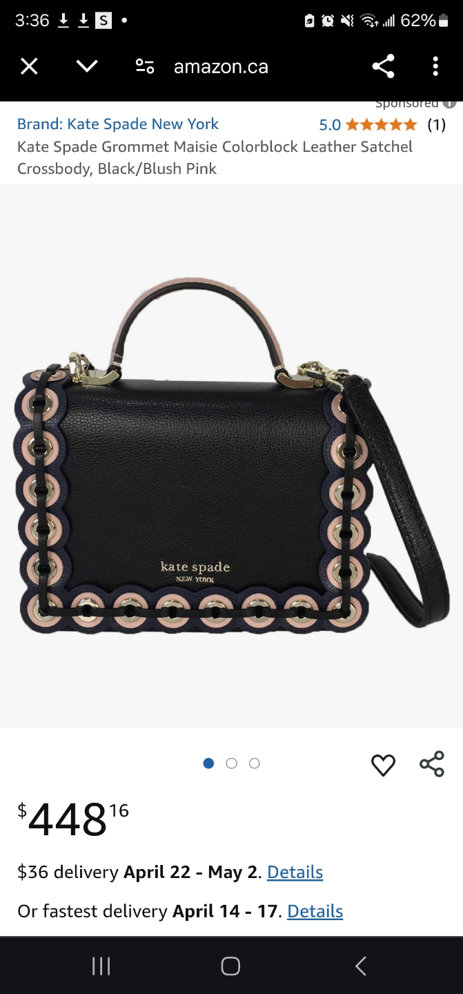 Kate Spade New York Grommet Maisie Colorblock Leather Satchel