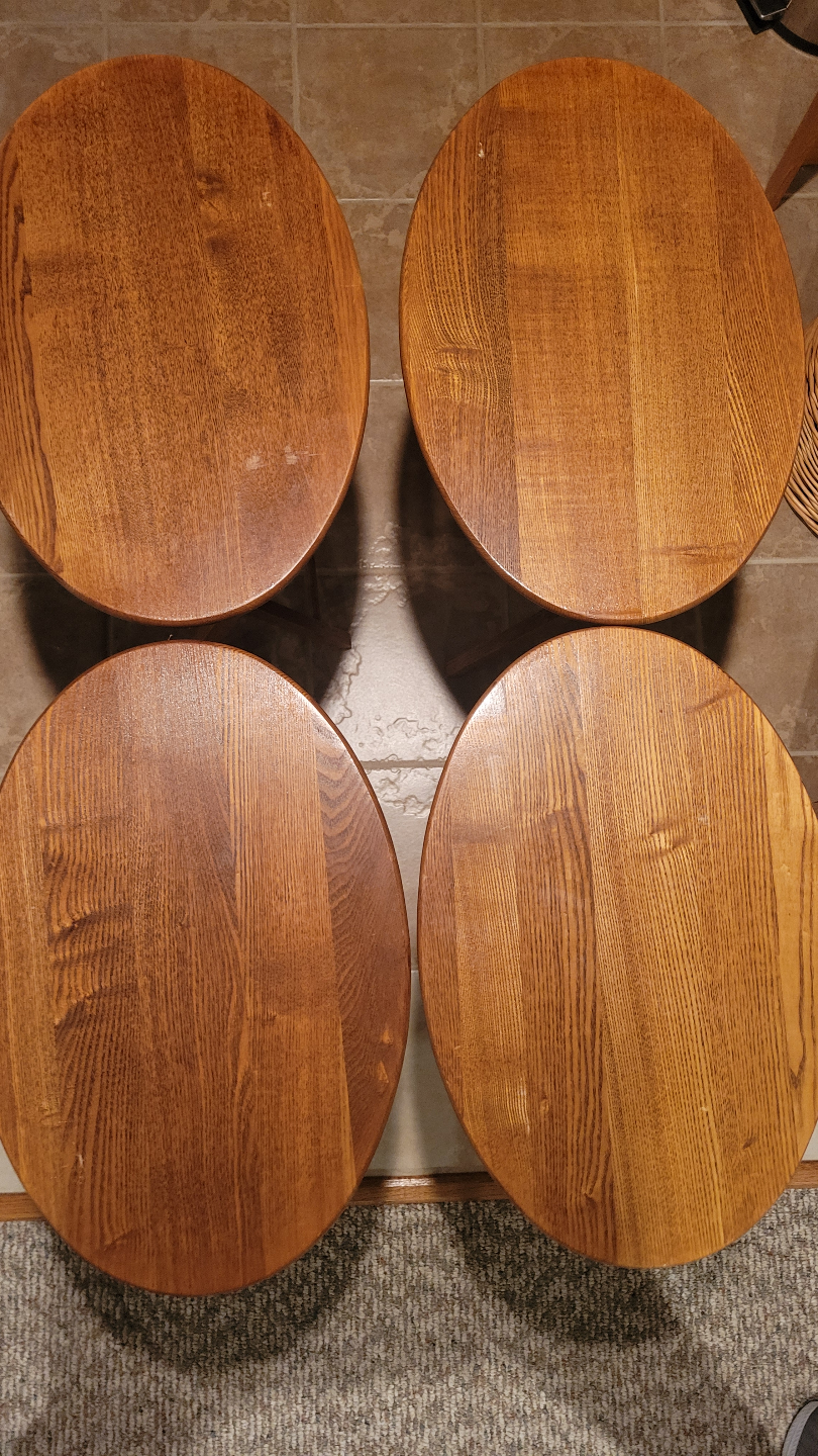 Set of Four Wood Serving Tables - photo 3