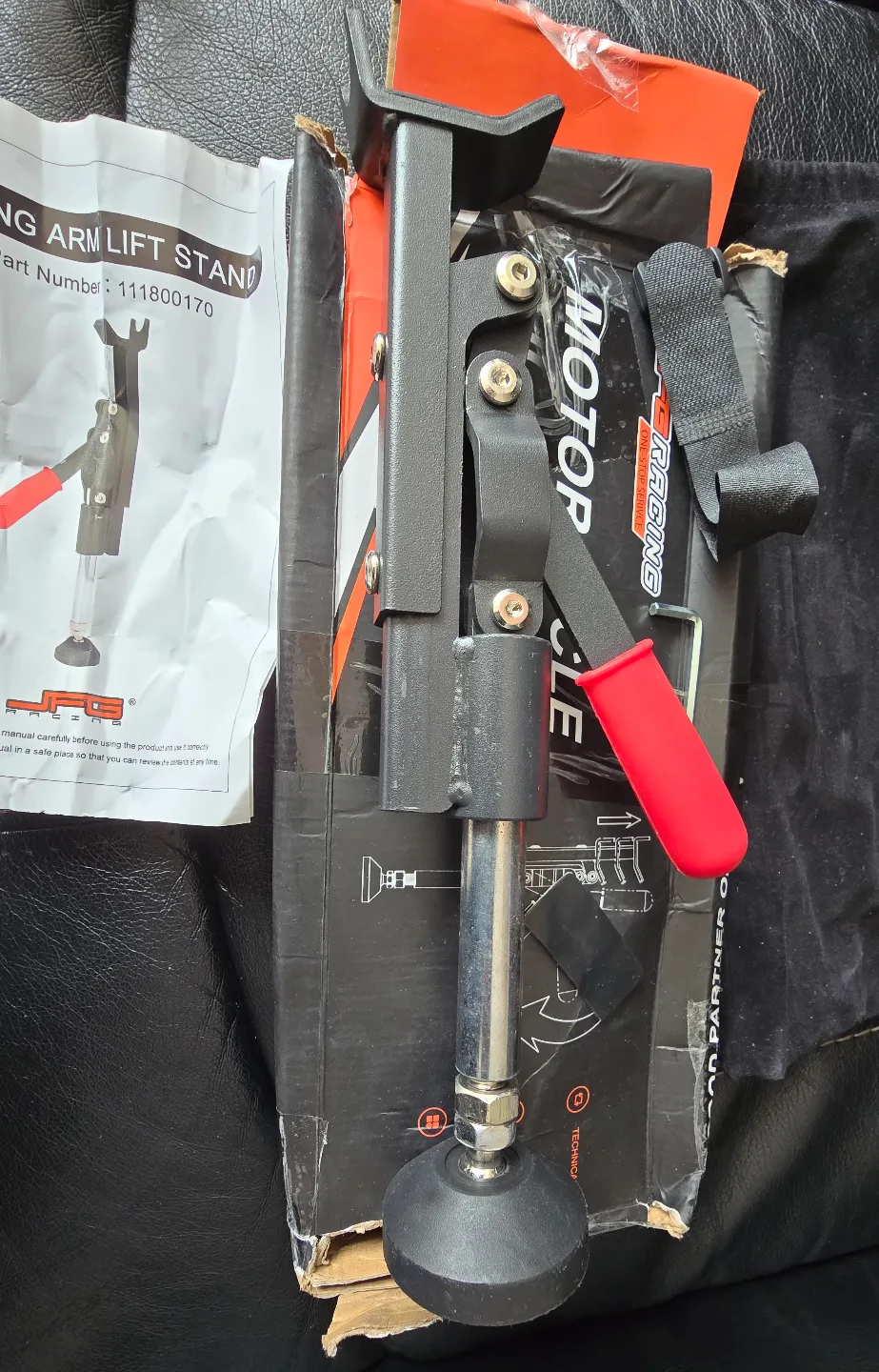 Brand new Motorcycle Kickstand for sale in box and manual $45 image indicator(2)