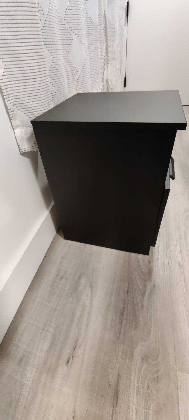 IKEA Brimnes Black Nightstand - photo 4