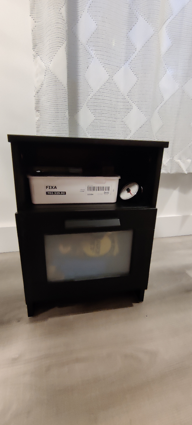 IKEA Brimnes Black Nightstand - photo 5