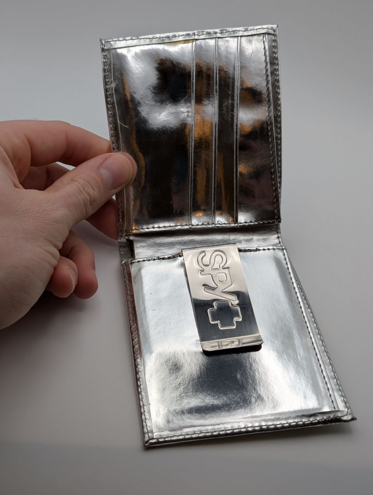 Coors Light Mystery Mansion Silver Wallet with Money Clip - photo 2