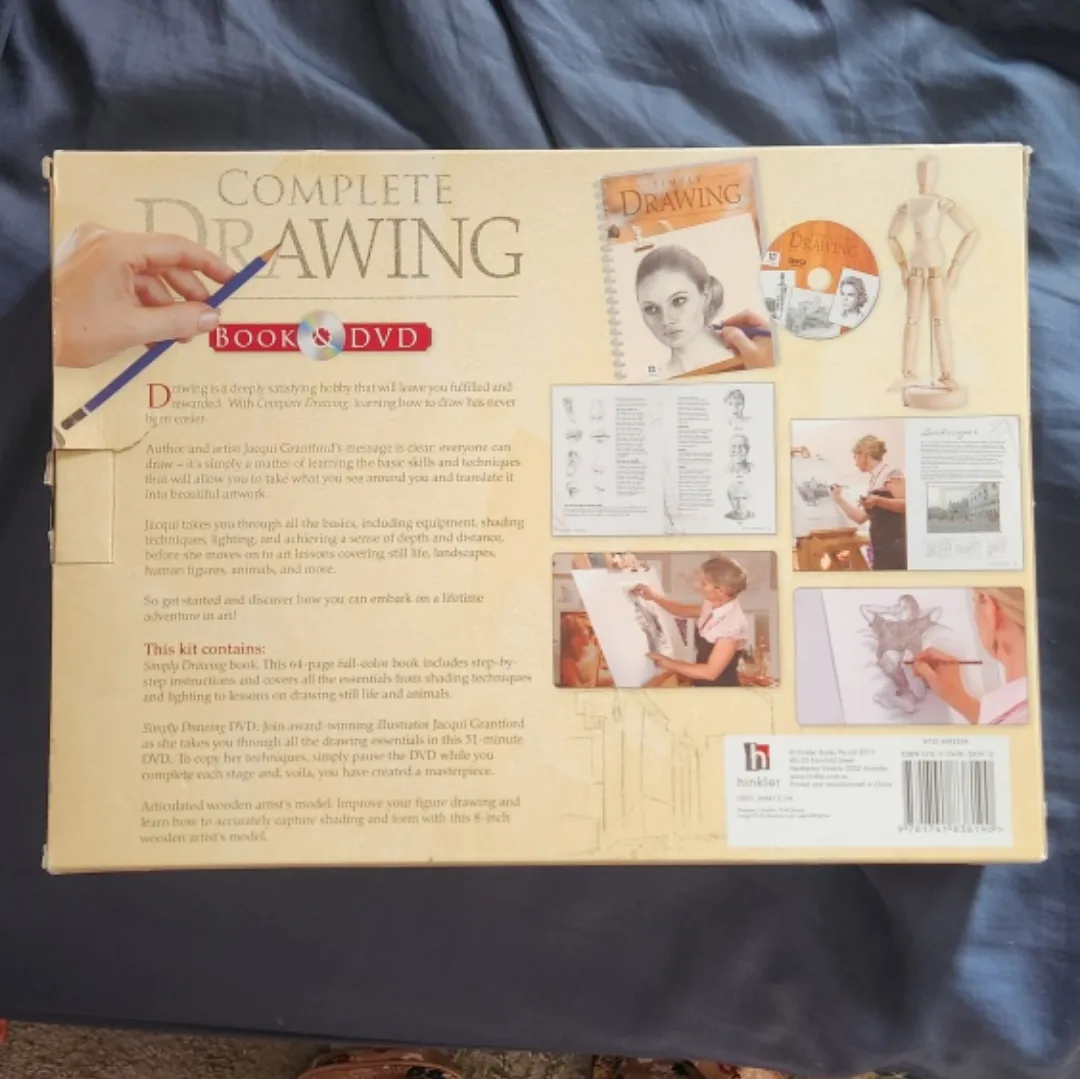 Complete Drawing Book & DVD with Wooden Artist's Model image indicator(2)