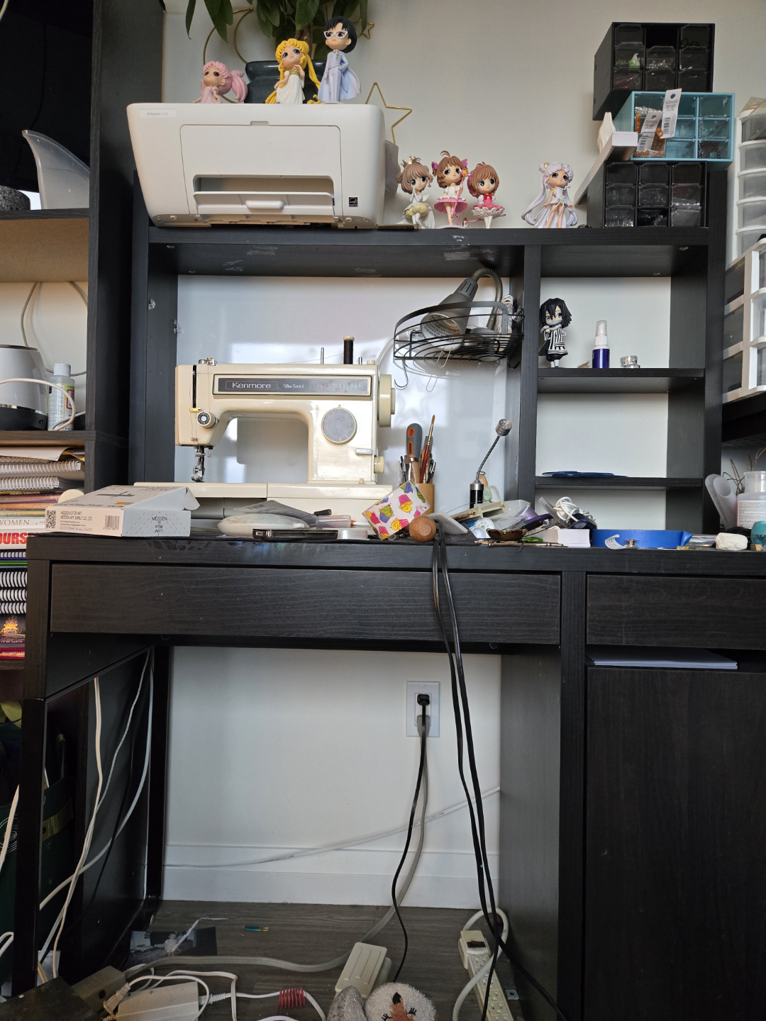 IKEA MICKE Desk - Black-Brown