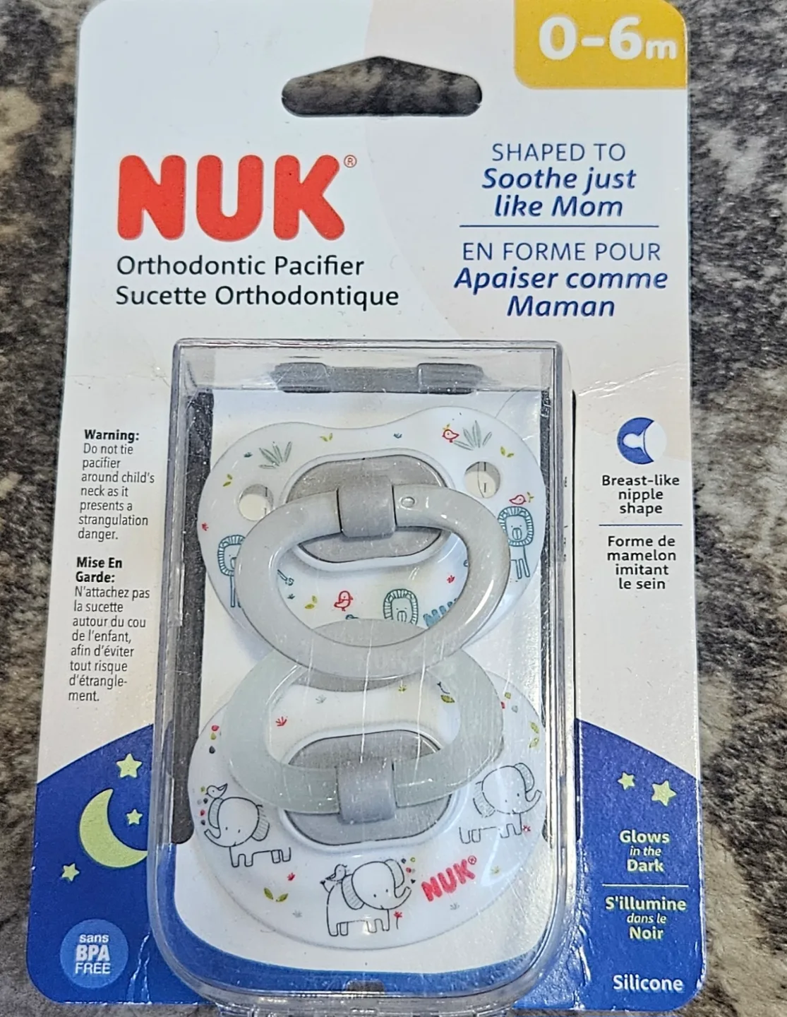 NUK Orthodontic Pacifiers (0-6 months) with Case - 💚 image indicator(3)