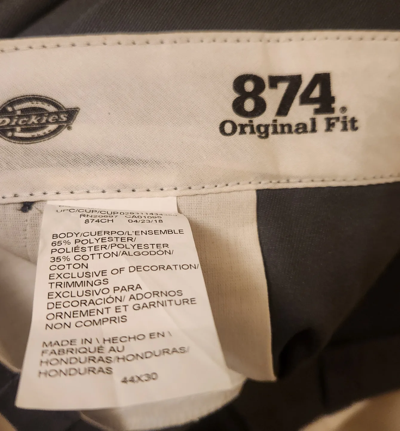 Dickies 874 Original Fit Work Shirt and Pants Set - 2XL/44 image indicator(4)