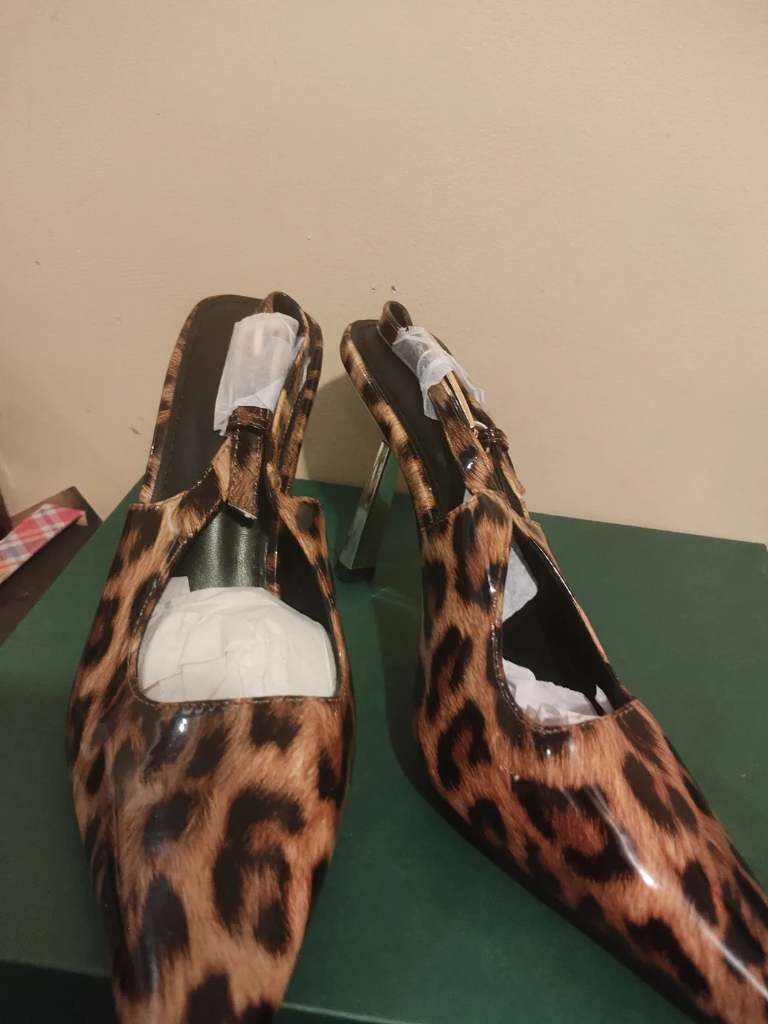 Leopard Print Slingback Heels image indicator(2)