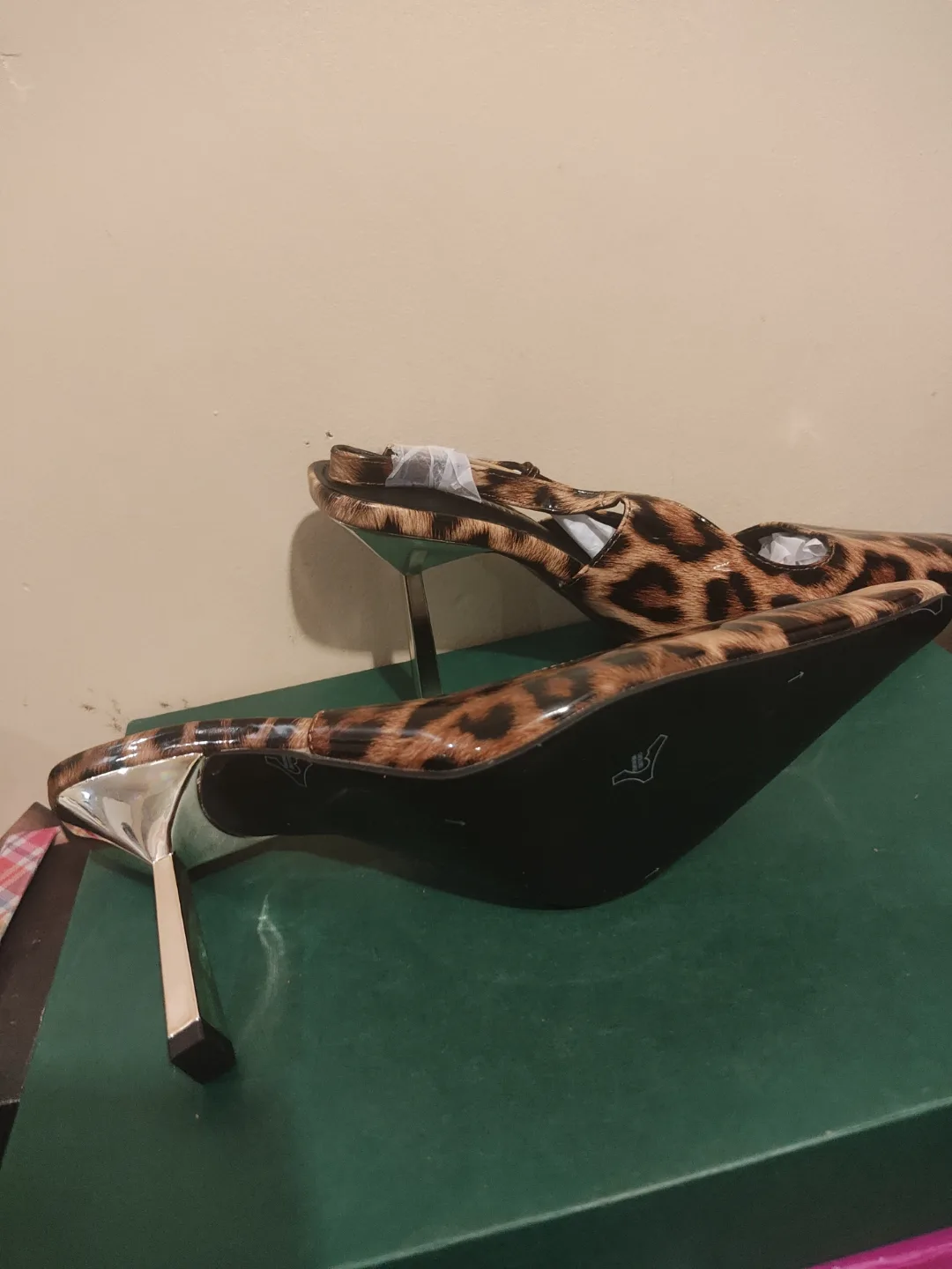 Leopard Print Slingback Heels image indicator(4)