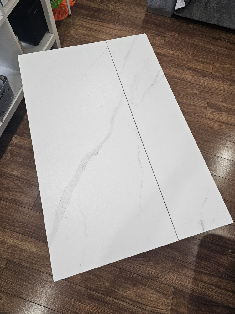 Lift-Top Coffee Table - White Marble - photo 3
