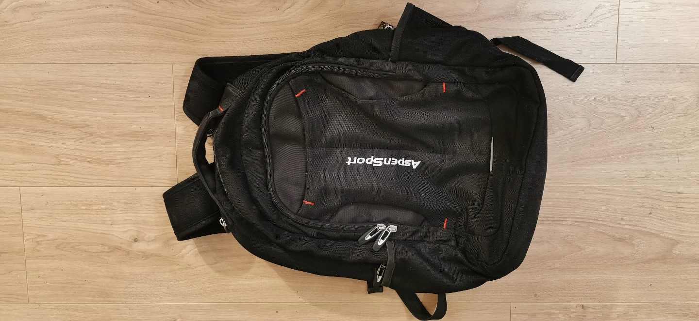 AspenSport Black Backpack