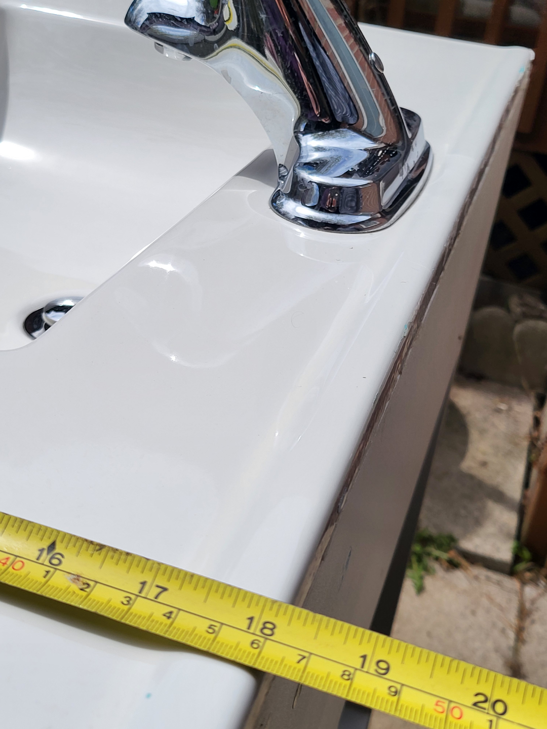 White Vanity with Sink - Excellent Condition - photo 5