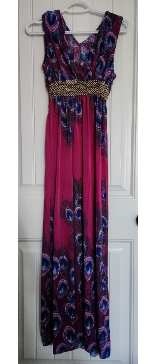 Gorgeous Peacock Maxi Dress - photo 2