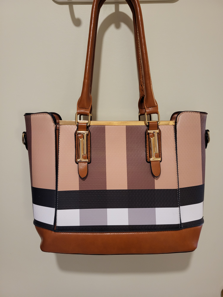 Stylish Striped Tote Bag