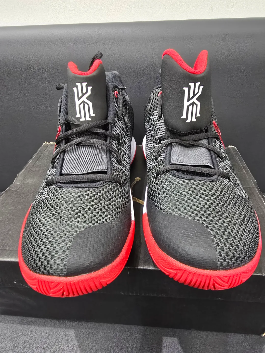 Kyrie Low 4 Basketball Shoes - Black/Red image indicator(2)