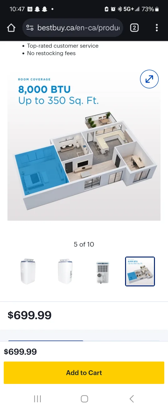 Danby 8000 BTU Portable Air Conditioner image indicator(5)