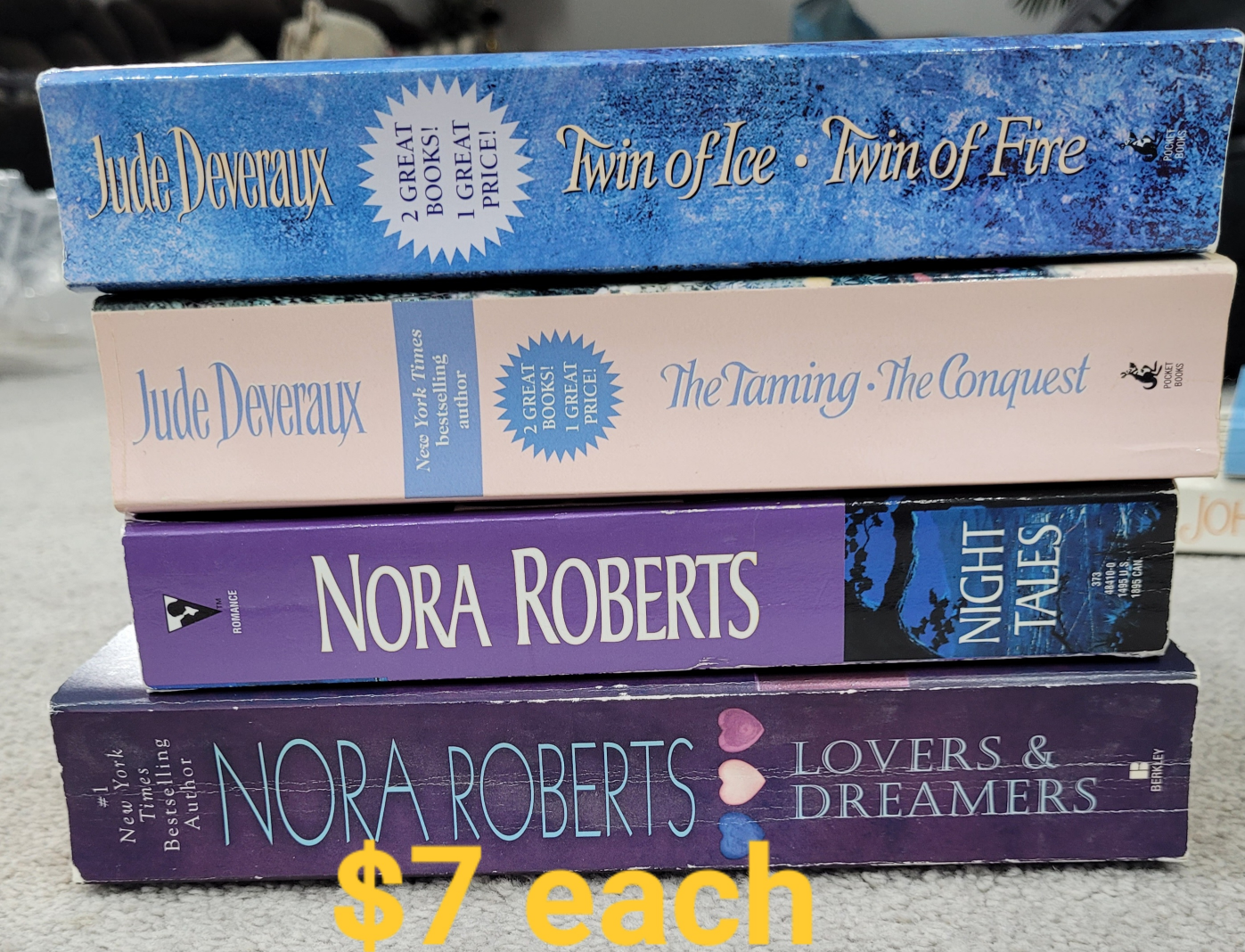 4 Romance Novels - Jude Deveraux & Nora Roberts - photo 2