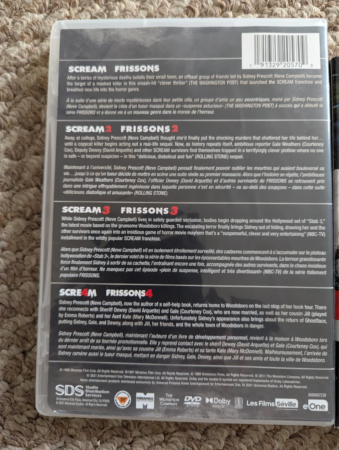 Scream (1996) - Scream 4 (2011) Blu-ray Collection image indicator(2)