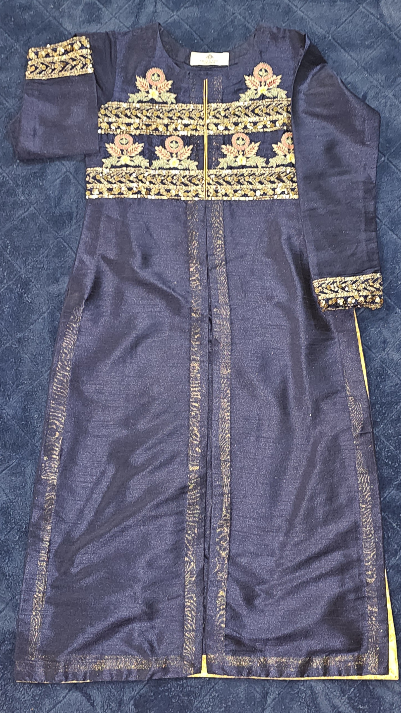 Girls Blue and Gold sharara set - photo 2