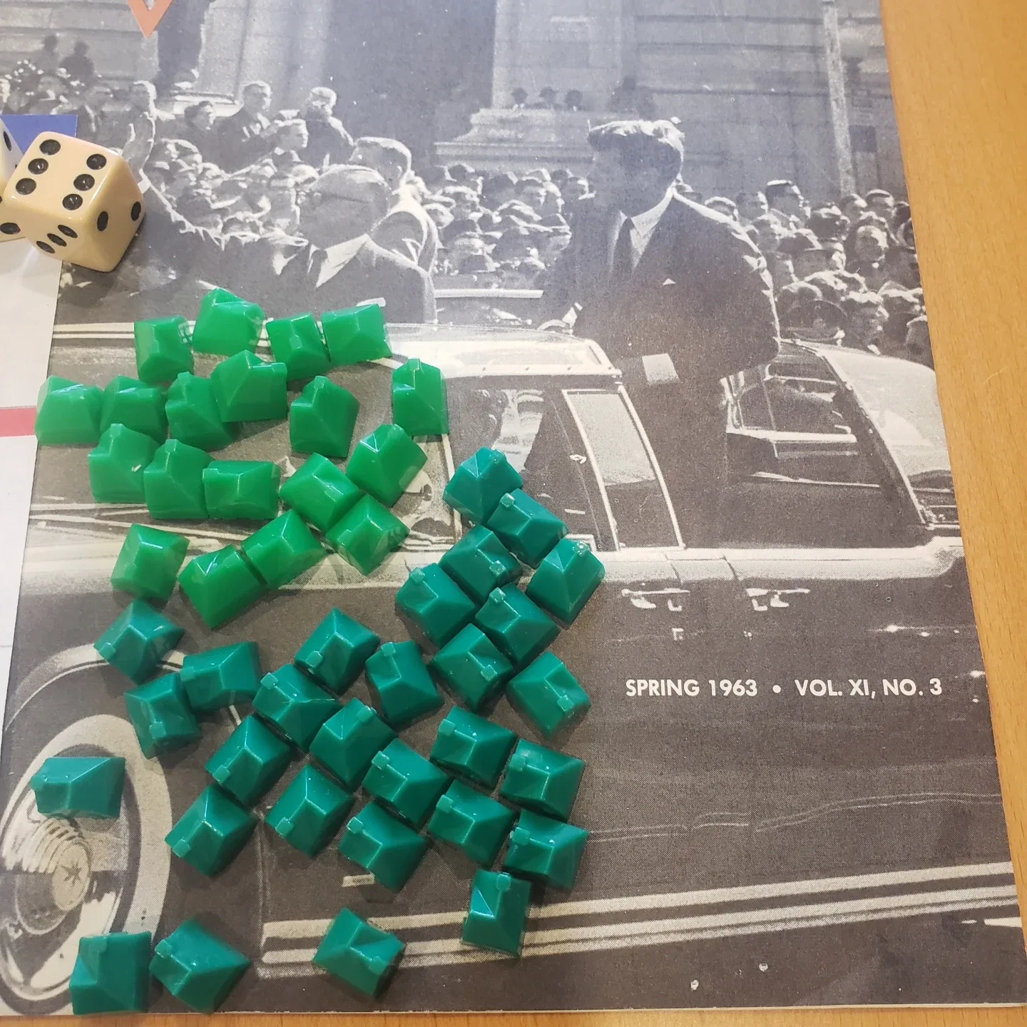 Vintage Monopoly Game Replacement Houses - Green, Red, & More! image indicator(4)