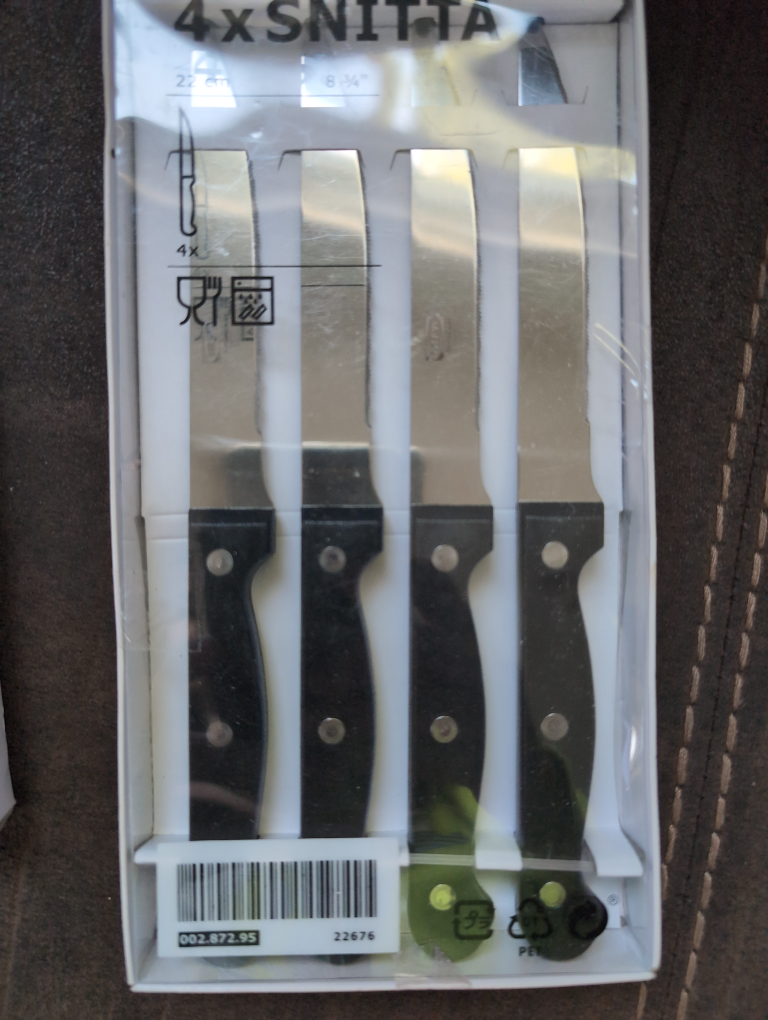 IKEA SNITTA 4-pack Steak Knives